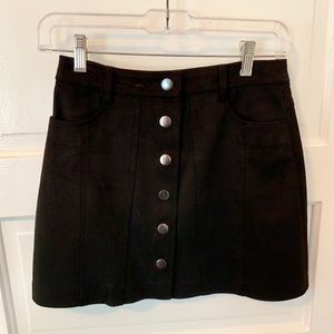 Zara suede mini skirt